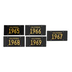 Scott Drake License Plate Classic California 