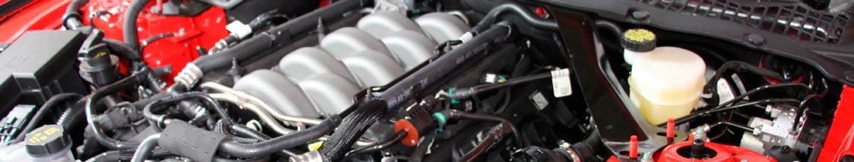 An installed cold air intake