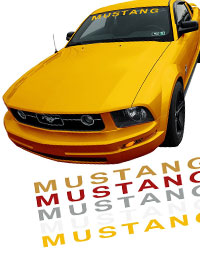 Mustang Windshield Decal