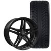 Carroll Shelby Wheel Company CS-14 Wheel And Tire Package 20"x9.5"/20"x11" Gloss Black Mustang 2005-2023 Carroll Shelby Wheel Company CS-14 Wheel And Tire Package 20
